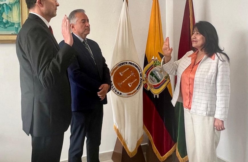 Corte Provincial de Justicia de Bolívar designó a la Doctora Nelly Marlene Núñez Núñez como su Presidenta