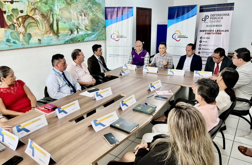 Mesa de Justicia y Seguridad en Sucumbíos fortalece coordinación interinstitucional